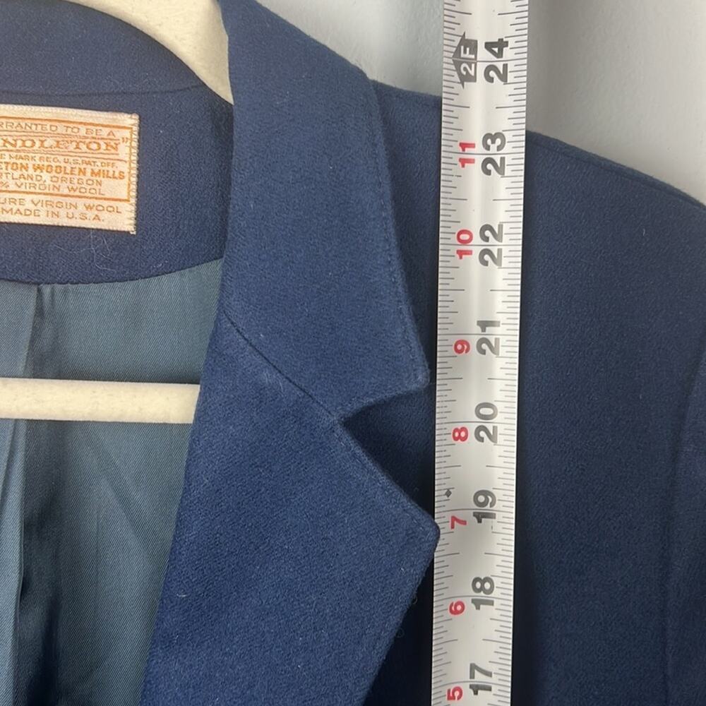 Pendleton Women’s Wool Blue/ Teal Blazer - image 7